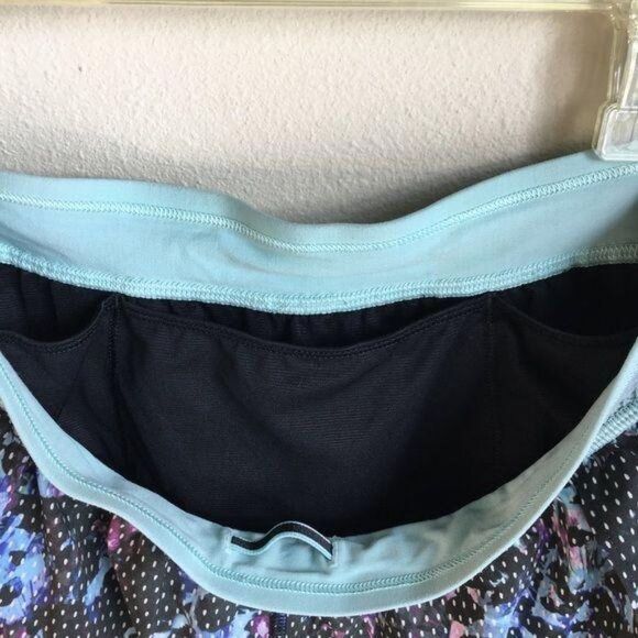 Lululemon Split Second Shorts Floral Sport Tranquil Blue Multi Running Workout 4 - Picture 7 of 9